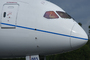 Le pilote du Boeing 787 salue la presse à Farnborough
