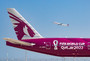 Boeing 777-300ER Qatar Airways livrée FIFA wolrd cup 2022